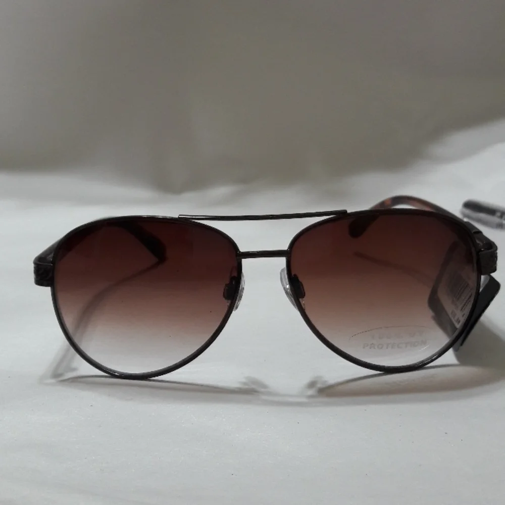 Bay Studio Unisex Sunglasses Aviator Brown New UVA-UVB  Protection New